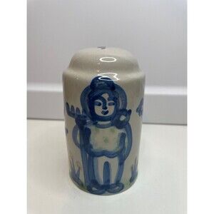 M A Hadley Pottery Stoneware FARMER Pepper Shaker Country Farmhouse replacement